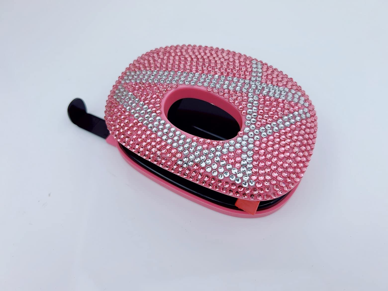 blingustyle Pink silverlines Crystals A4 A5 A6 Paper 2 Hole Puncher Punch Office Desk Accessories