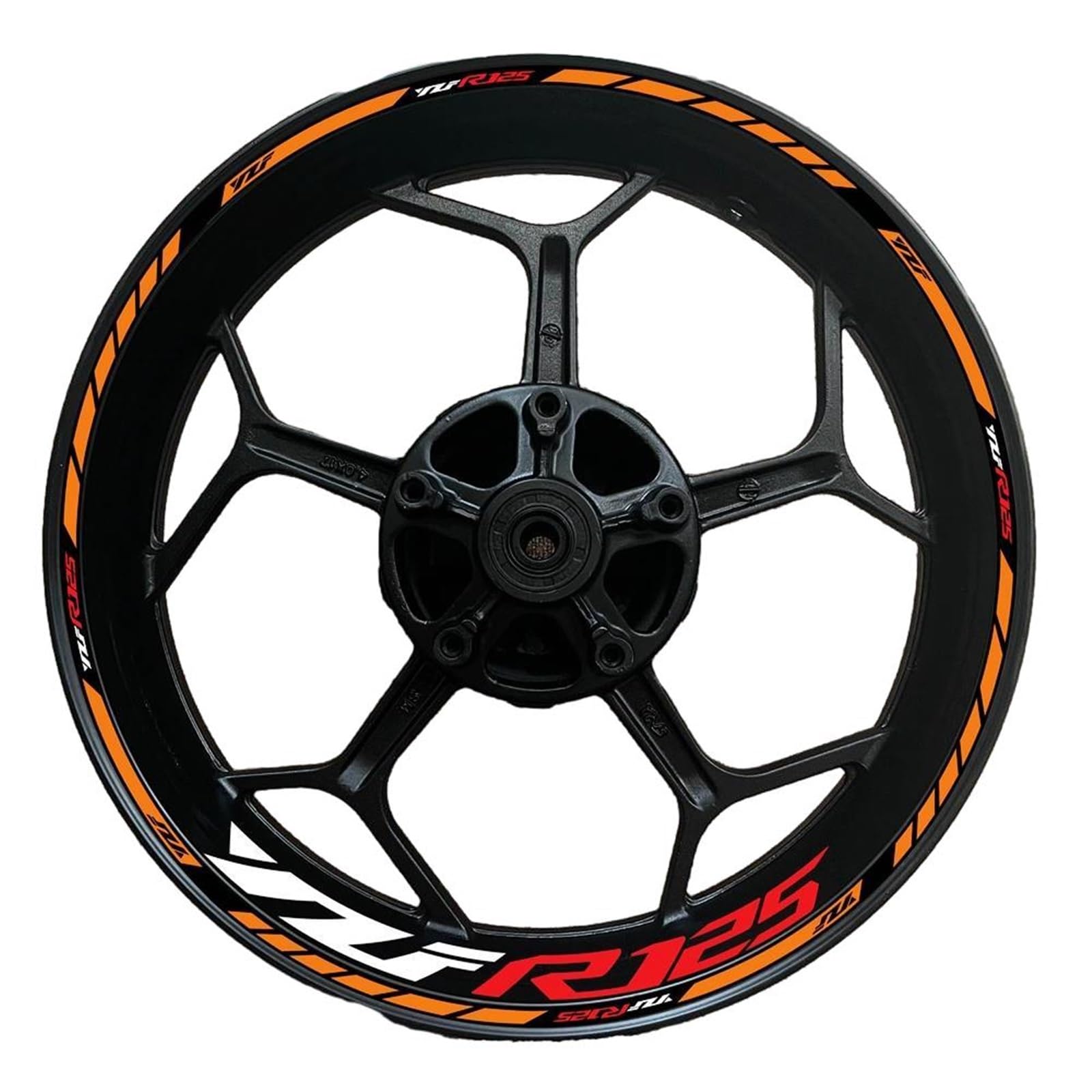 Applique for for YZF R125 for YZFR125 Motorcycle Wheel Hub Decals Decorative Stickers Reflective Stickers(27)
