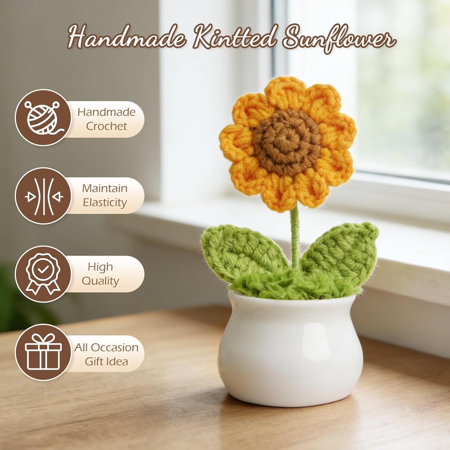 Birthday Gifts for Women, Teen Girls, Her, Unique Happy Birthday Gift Baskets for Best Friend Sister Daughter, Women Christmas Gifts Box for Girls Wife Girlfriends, 10pcs Cute Daisy Gift Set(Brown) - Image 4