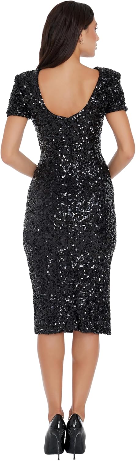 Dress The Population Womens Natasha Bodycon Midi DressSpecial Occasion Dress - Image 3