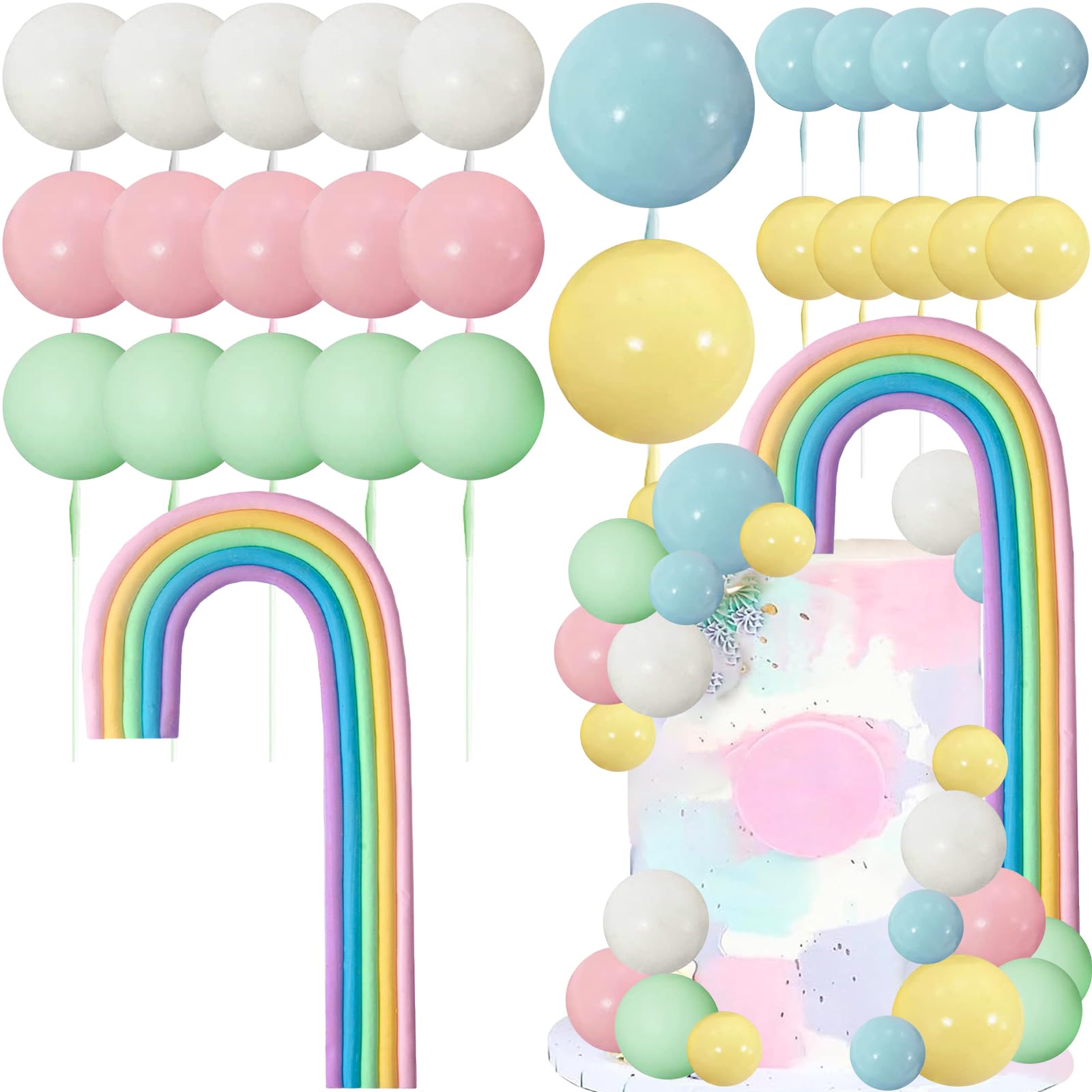 Décoration De Pont Arc-en-ciel De Couleur Pastel Dessiné à La Main Pour Les Enfants. | Vecteur Premium