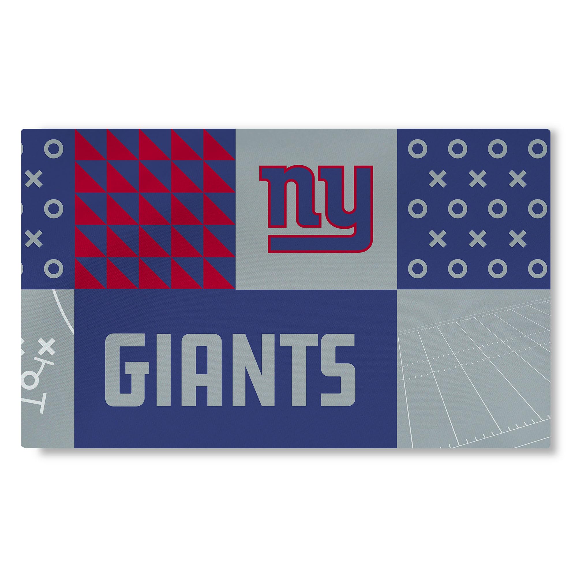 Northwest NFL 3 X 5 Feet Washable Area Living Rug, New York Giants