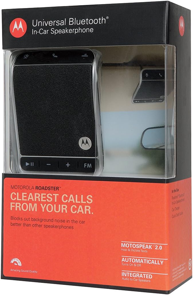 Motorola Roadster Bluetooth In-Car Speakerphone - Retail Packaging
