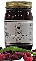 Vista 1 de Mermelada picante de frambuesa roja y jalapeño, 18 oz