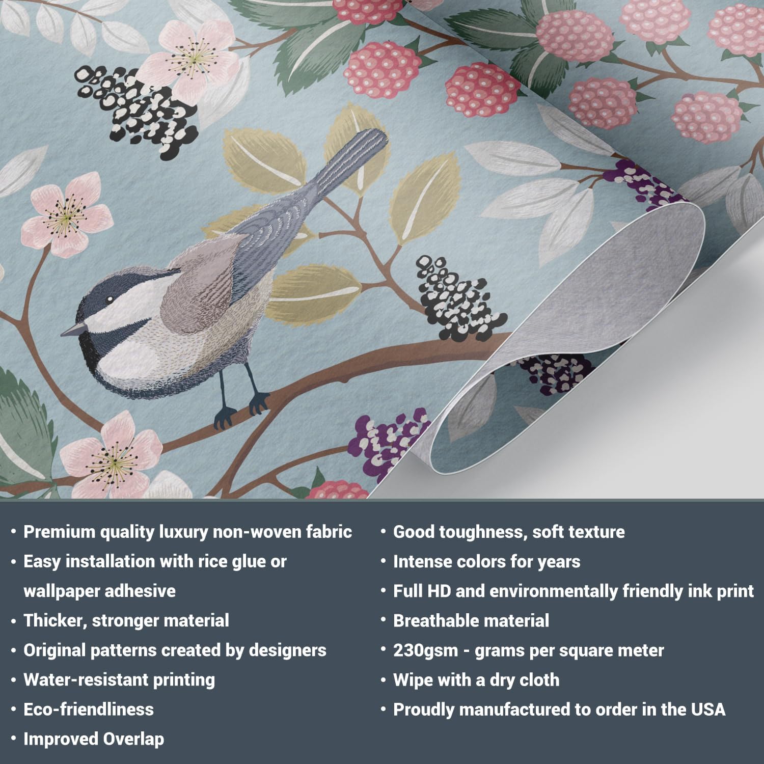 wall26 Wall Sticker Green Parrots Sitting on The Branch Outside Open Window Wall Mural, Not Peel and Stick, Non-Woven Wallpaper Decorative for Bedroom, Living Room, Office - 24"x32"