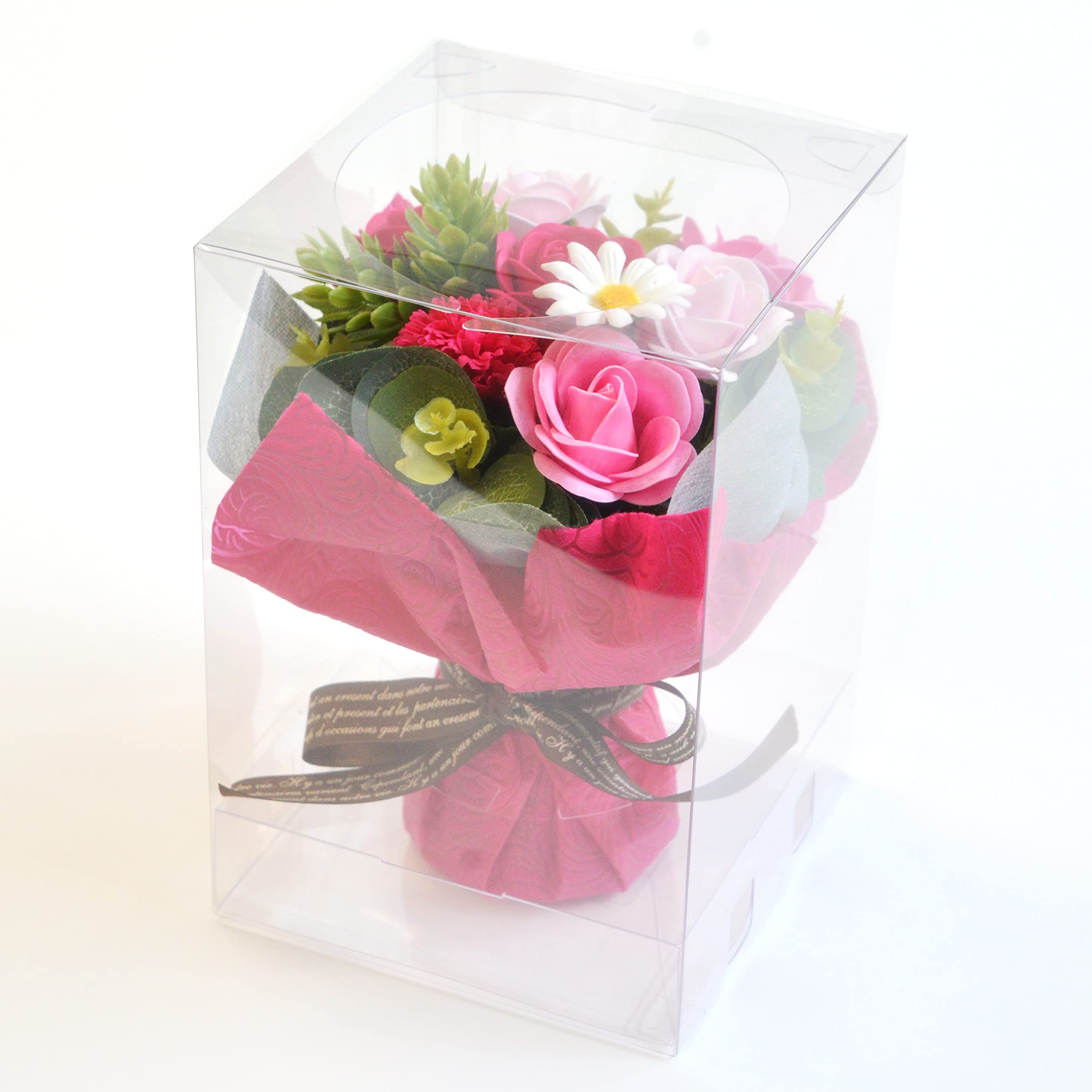 Amazon｜【日比谷花壇】ソープフラワー ケース入り 花束 濃い