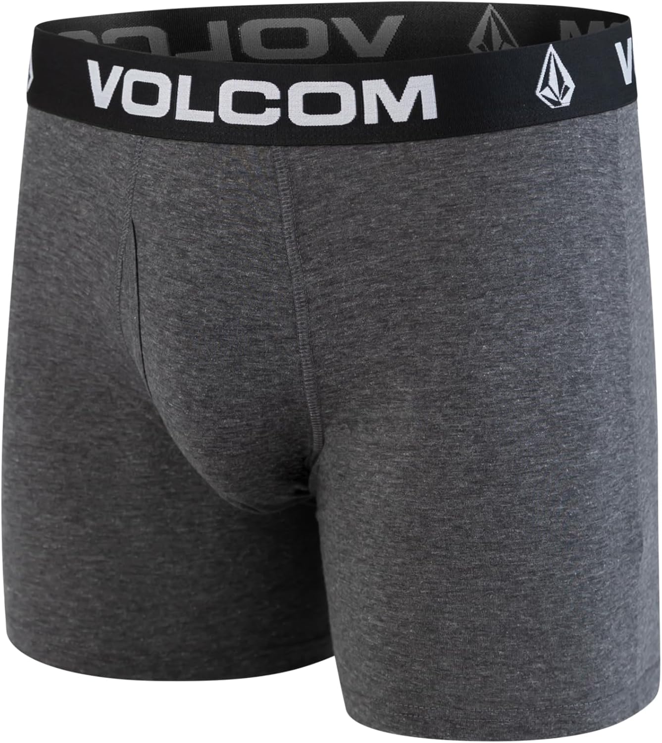 Volcom Mens Boxer Briefs 5-Pack - Cotton Stretch Ultra Soft Fly-Front Boxer Brief Underwear