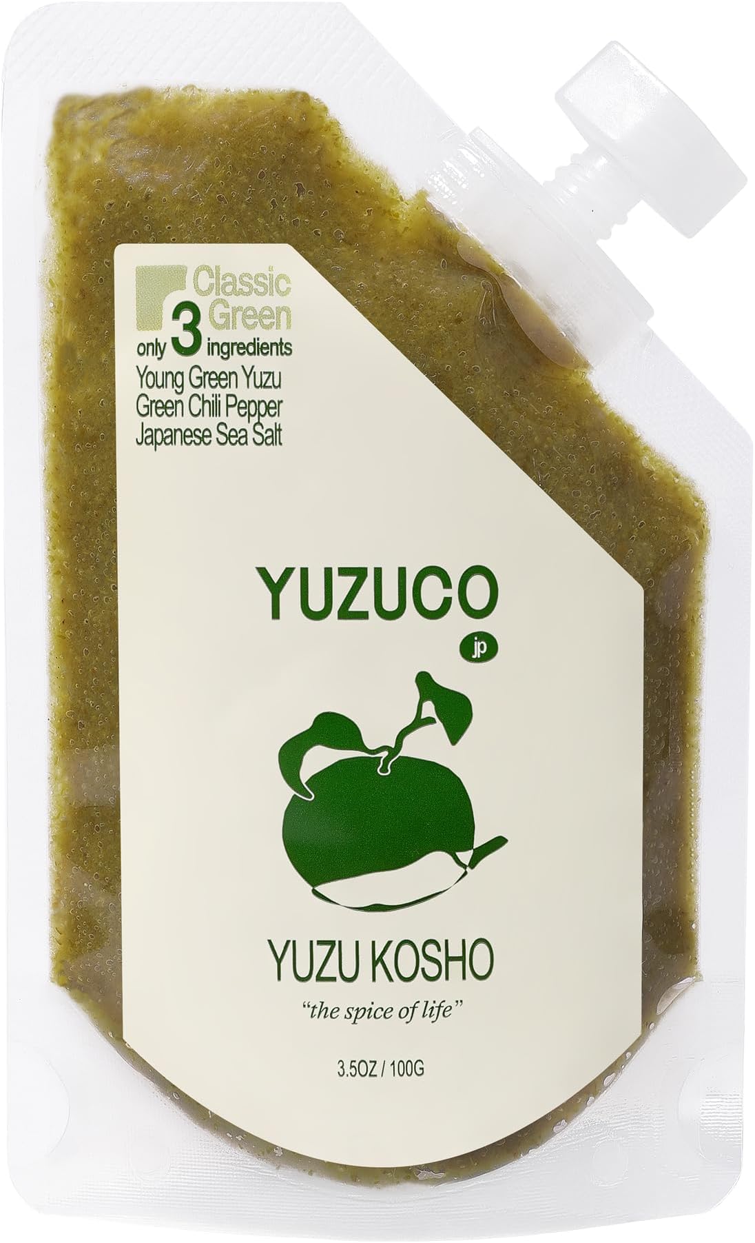 Yuzu Kosho - 3.5oz (100g) - Loved by Chefs - Citrus, Salt and Spice - Classic Green - Made in Japan