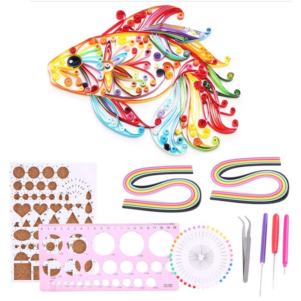 Buy FEIZAIZHU 1 Set Paper Quilling Template Board Papercraft+Pen