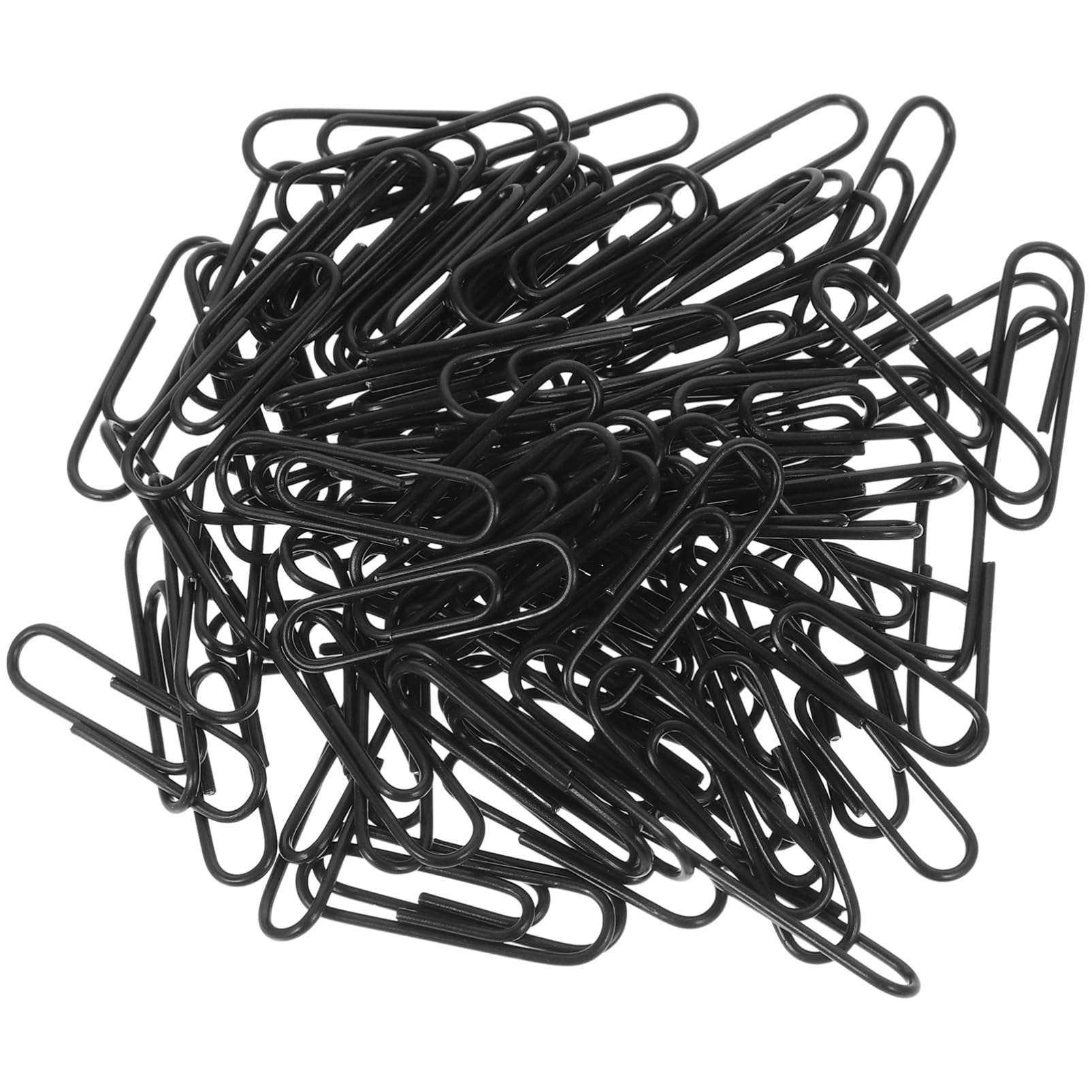 DOITOOL 4 Sätze Paperclip Briefpapier Dokumentclips Papierclips Bürobedarf Büroklammern Office-dokumentenklammern Büro Büroklammern Clips Briefpapier Büroklammern Kreativ Eisen Schwarz