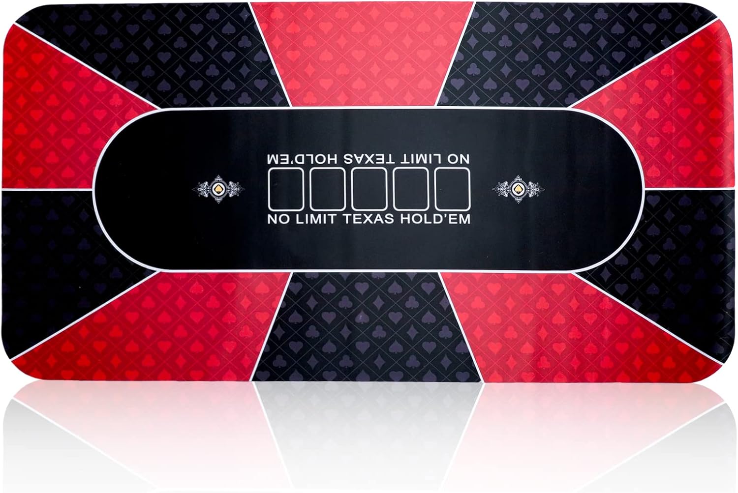 ZGME 70 x 35 Inch Poker Mat, Texas Hold'em Portable Poker Table Tops, Professional