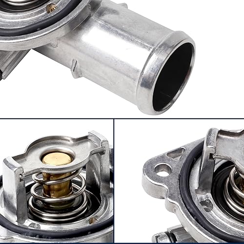 Miniatura 3 de Conjunto de carcasa de termostato de aluminio 902-3036 compatible con Jeep Cherokee Dodge Grand Caravan Journey Chrysler 200 Volkswagen Routan