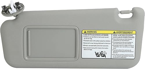 Visera solar del lado izquierdo del conductor para Toyota RAV4 2006-2013 con luz de tocador Relace# 74320-42501-B2 74320-42500-B0 74320-42500-B3