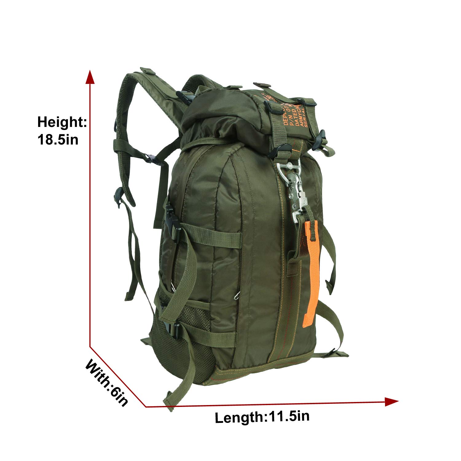 Amazon.co.jp: ARYMCAMOUSA 空軍パラシュートバックルフック 防水 