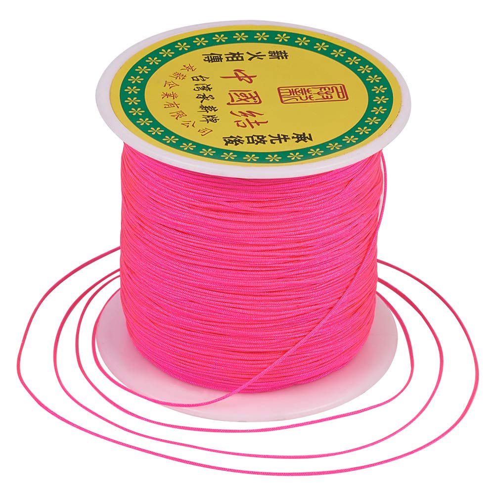 Cheriswelry Filo Di Nylon Per Perline E Macramè – 137 Metri, 0,5 Mm, Colore Bianco – Cordino Setoso Per Gioielli Fai Da Te
