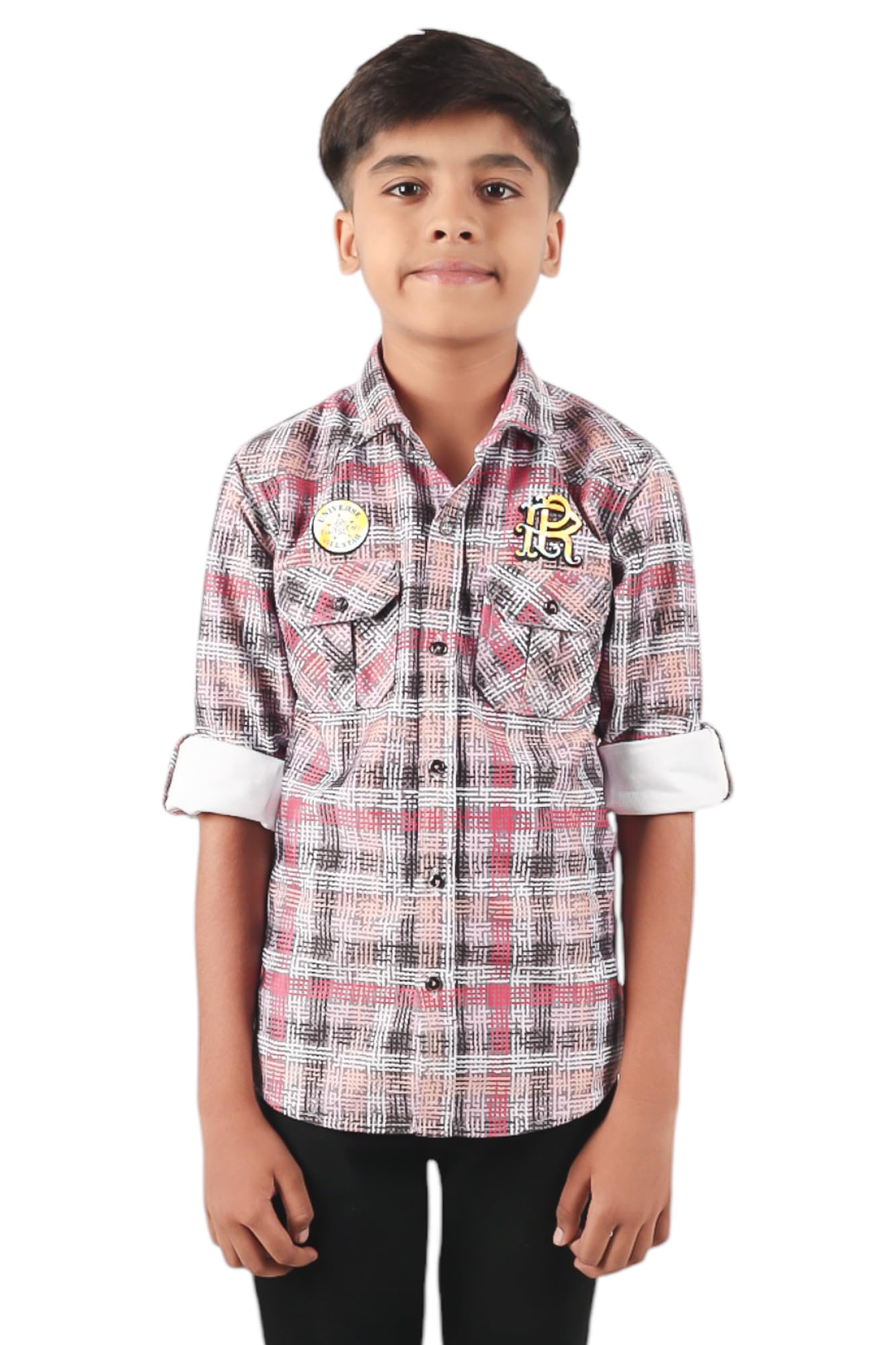 Regular Fit Boys Cotton Printed Full Sleeves Shirt Multicolour-image-18