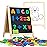 INNOCHEER Magnetic Letters and Numbers for Toddlers, Magnetic Board for Kids, ABC Alphabet Magnets, Educational Dry Erase Board - Whiteboard & Chalkboard for Toddlers Writing & Drawing Kids Toys