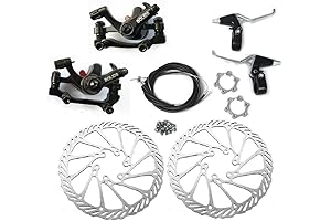 BlueSunshine BB8 Front and Back Disc Brake Conversion Kit for 80cc Gas Motorized Bicycle