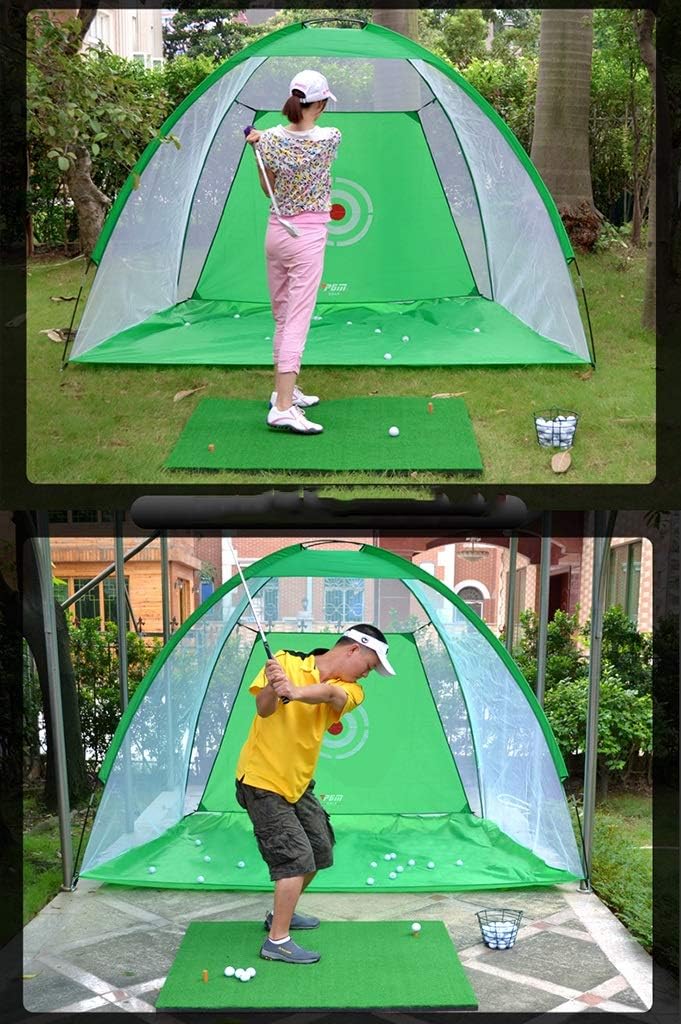 YOT Golf Practice Net 78.755.1'' and 11878.7'' Golf Hitting Nets Driving Net Range Golf Training Aids Home Driving Range Golf with Carry Bag Suit for Indoor Outdoor Backyard : Sports & Outdoors