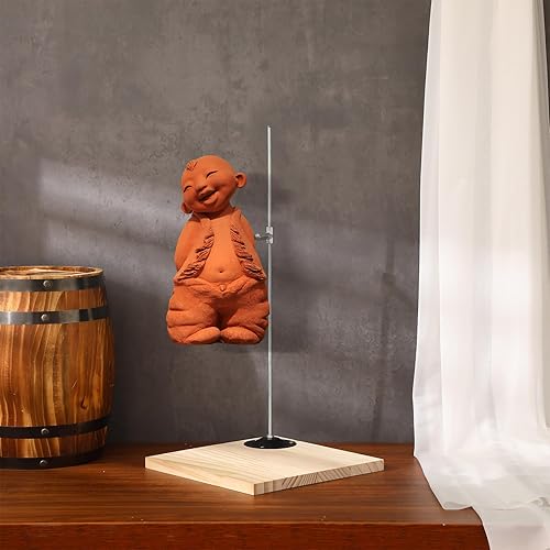 Miniatura 4 de Geelin Escultura de arcilla Soporte fijo Soporte de fijación Soporte de modelado de arcilla Marco de soporte de escultura de mano DIY Soporte de