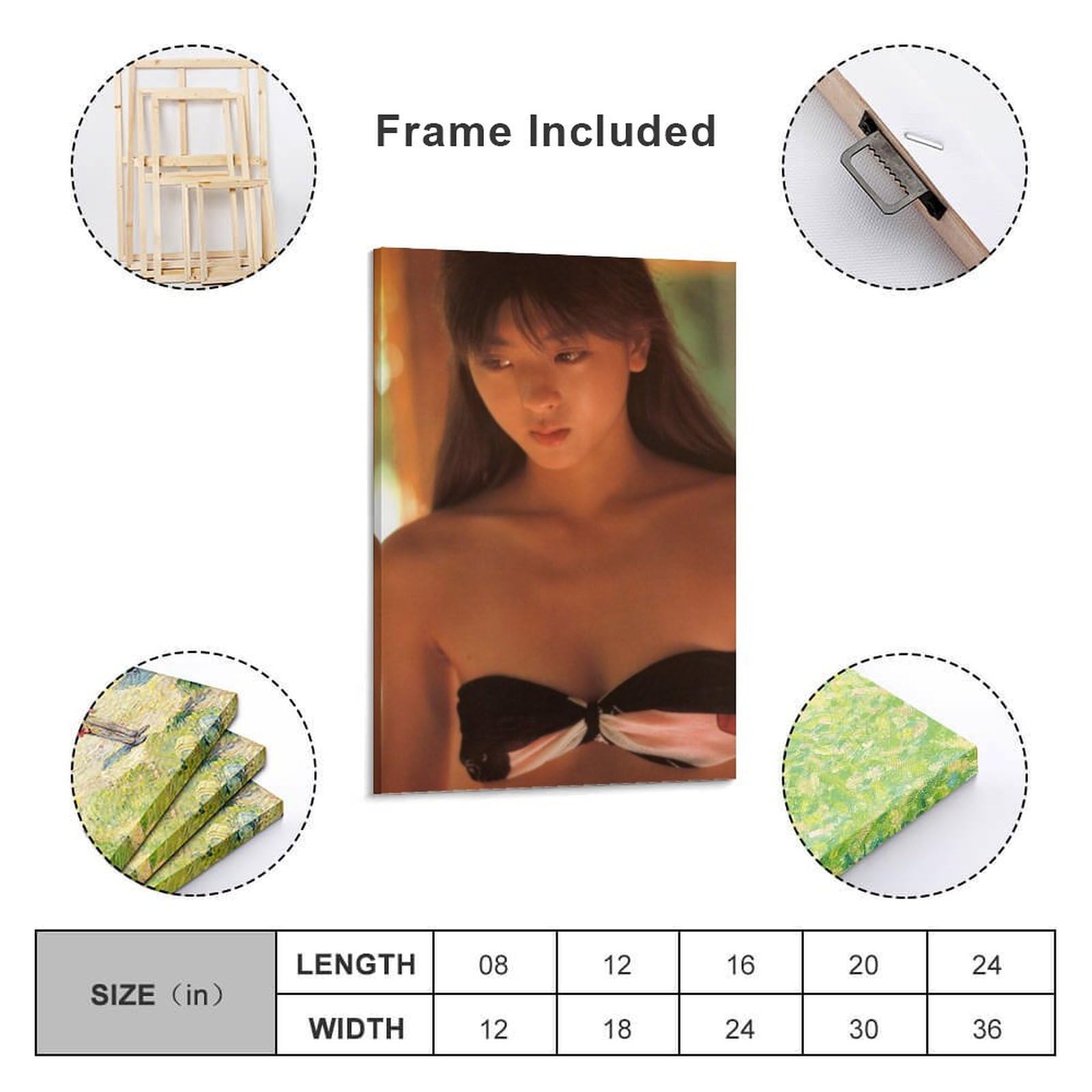 Amazon.co.jp: 中山忍写真ビキニセクシーポスター壁の絵 キャンバス