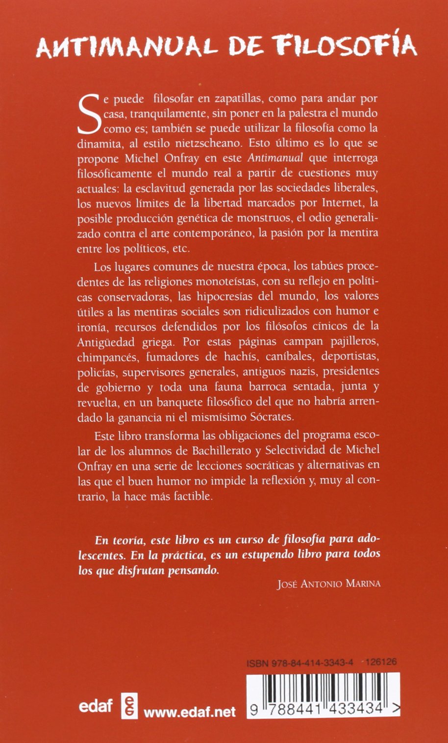 Antimanual de filosofía: 1 (EDAF Ensayo)
