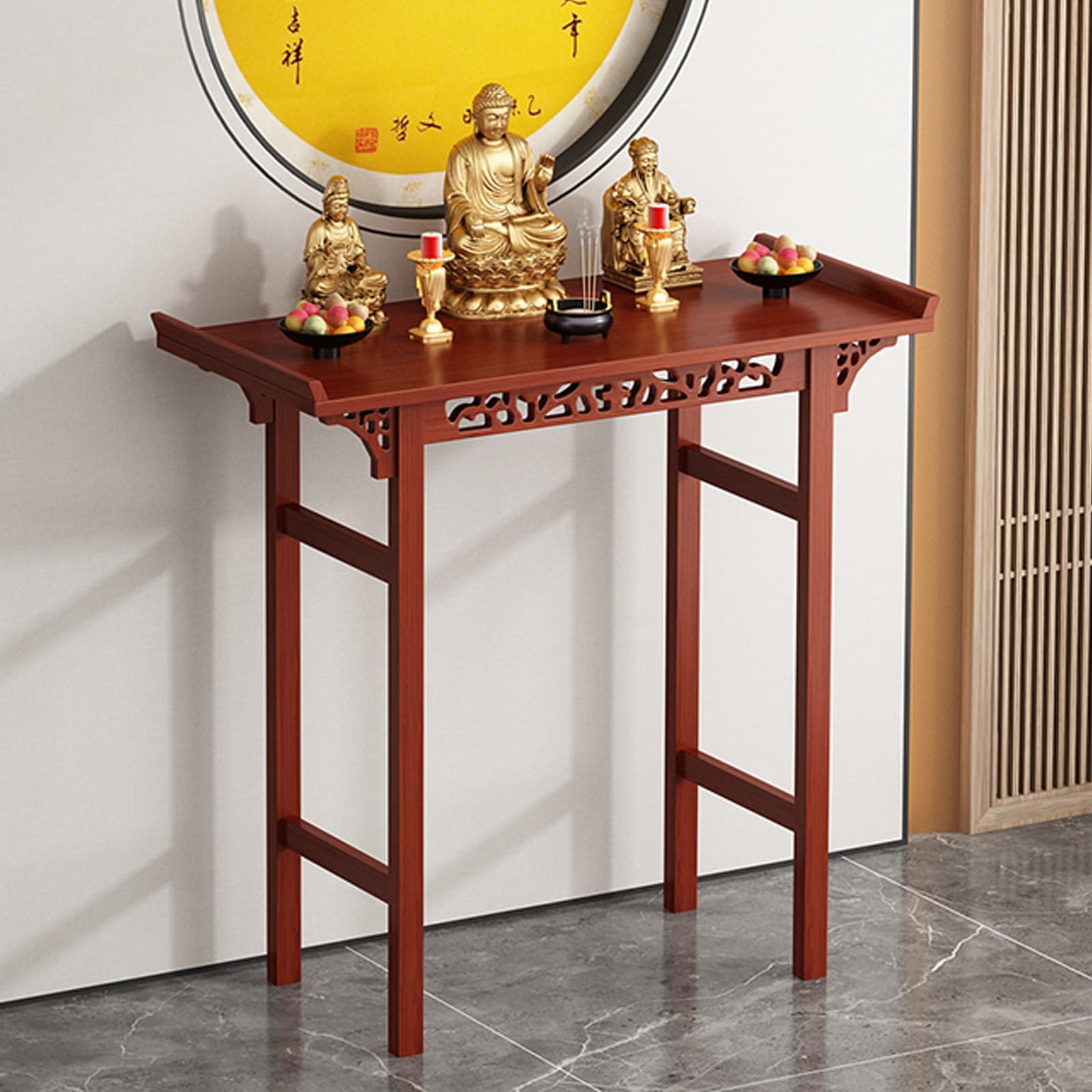 Étagère de prière bouddhiste et table d'autel de salon 120 cm