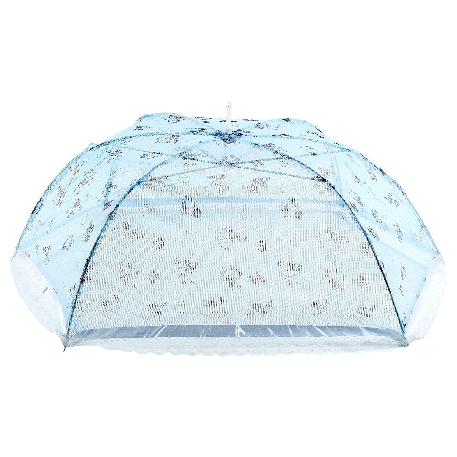 YEEBAY Foldable Umbrella Full Cover Insect & Fly Protector Mosquito Net for New Born Infants Baby Kids (Blue)-image-15