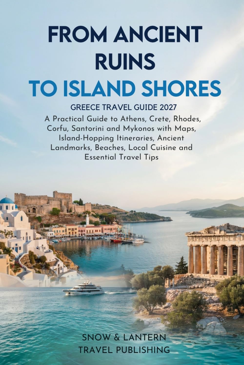 FROM ANCIENT RUINS TO ISLAND SHORES: Greece Travel Guide 2027:A Practical Guide to Athens,Crete,Rhodes,Corfu,Santorini and Mykonos with ... Cuisine and Essential Travel Tips