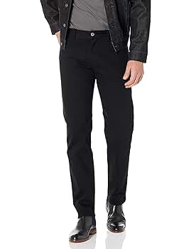 A | X ARMANI EXCHANGE Men's 5 Pocket Twill Straight, Black