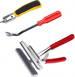 Timsec Canvas Stretching Pliers, Staple Remover Tack Puller Tool Combo | Heavy Duty Canvas Stretcher with 4-3/4" Wide Grip for Framing, Upholstery, Stretching Clamp Art Oil Painting
