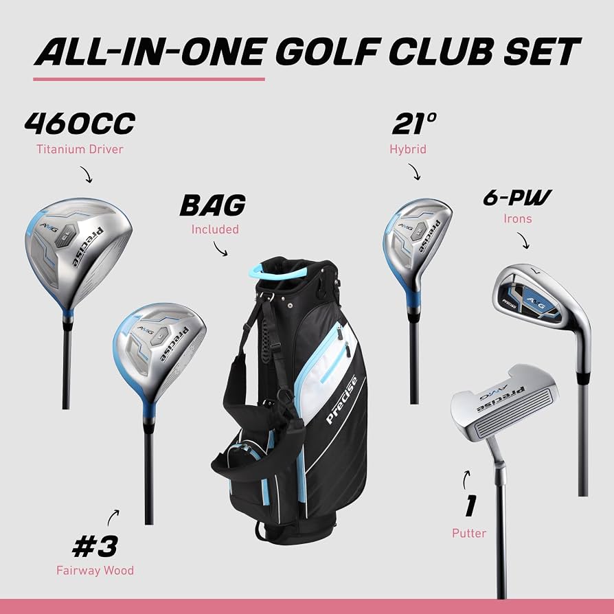 Buy Precise AMG Ladies Womens Complete Golf Clubs Set Includes