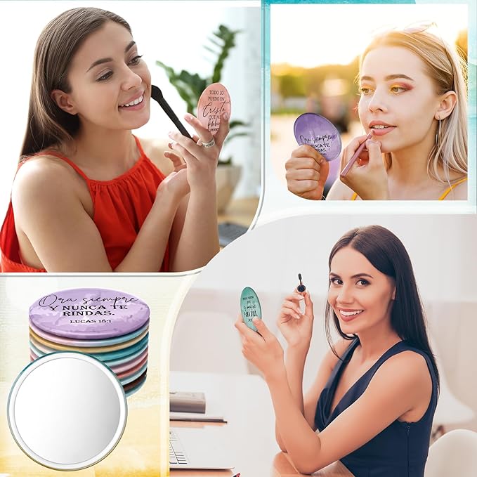 40 Espejos Compactos Religiosos GlikCeil para Mujer miniatura 7