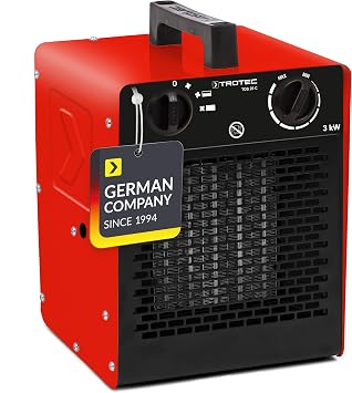 TROTEC Seramik  s t c  elektrikli  s t c  TDS 20 C 3.000 Watta kadar  ok kademeli s cakl k ayar  3 kW termostatl  in aat  s t c s