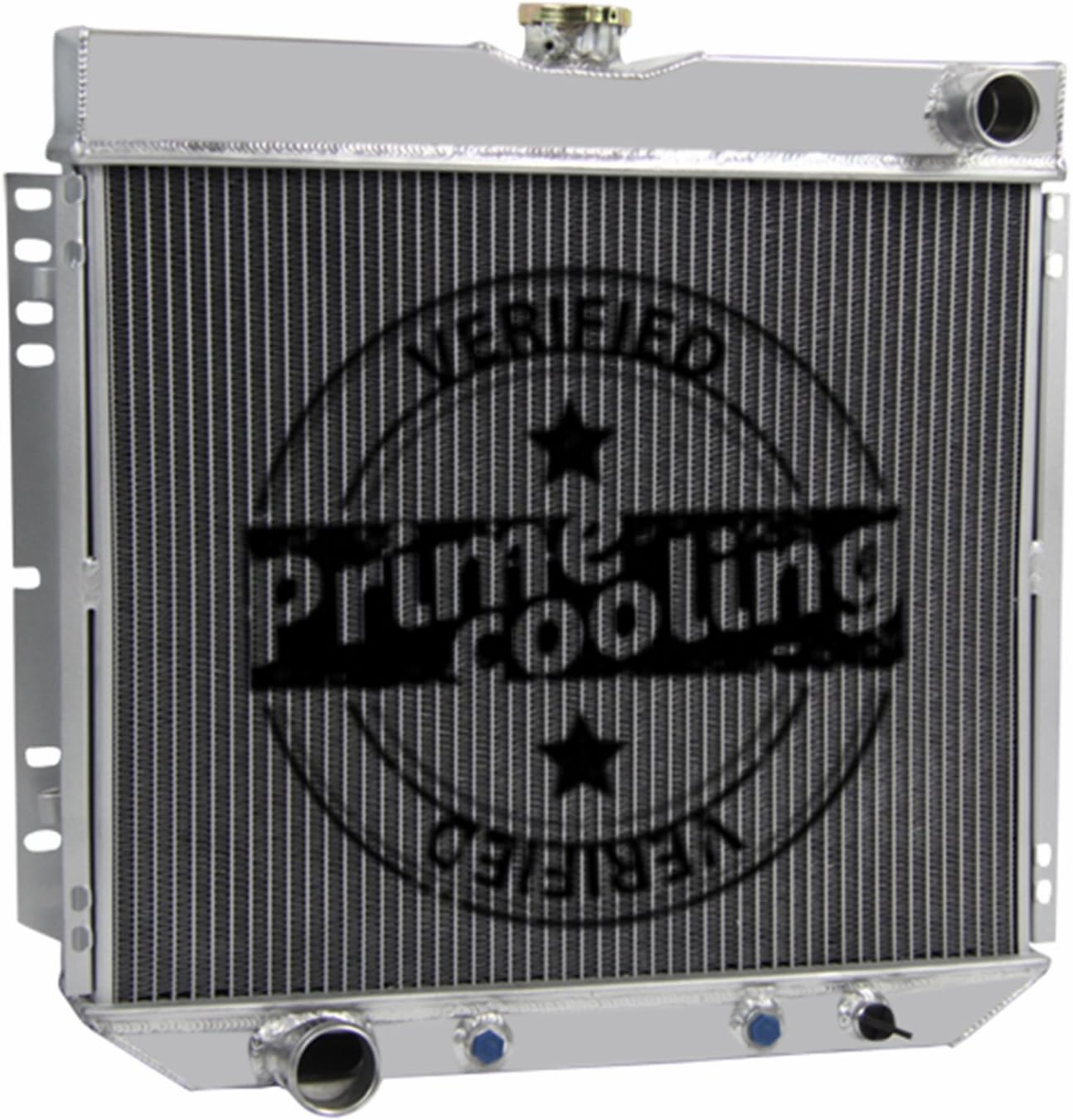 Primecooling 56MM 3 Row Core Aluminum Radiator for Mercury /Ford Multiple Models 1963-1977