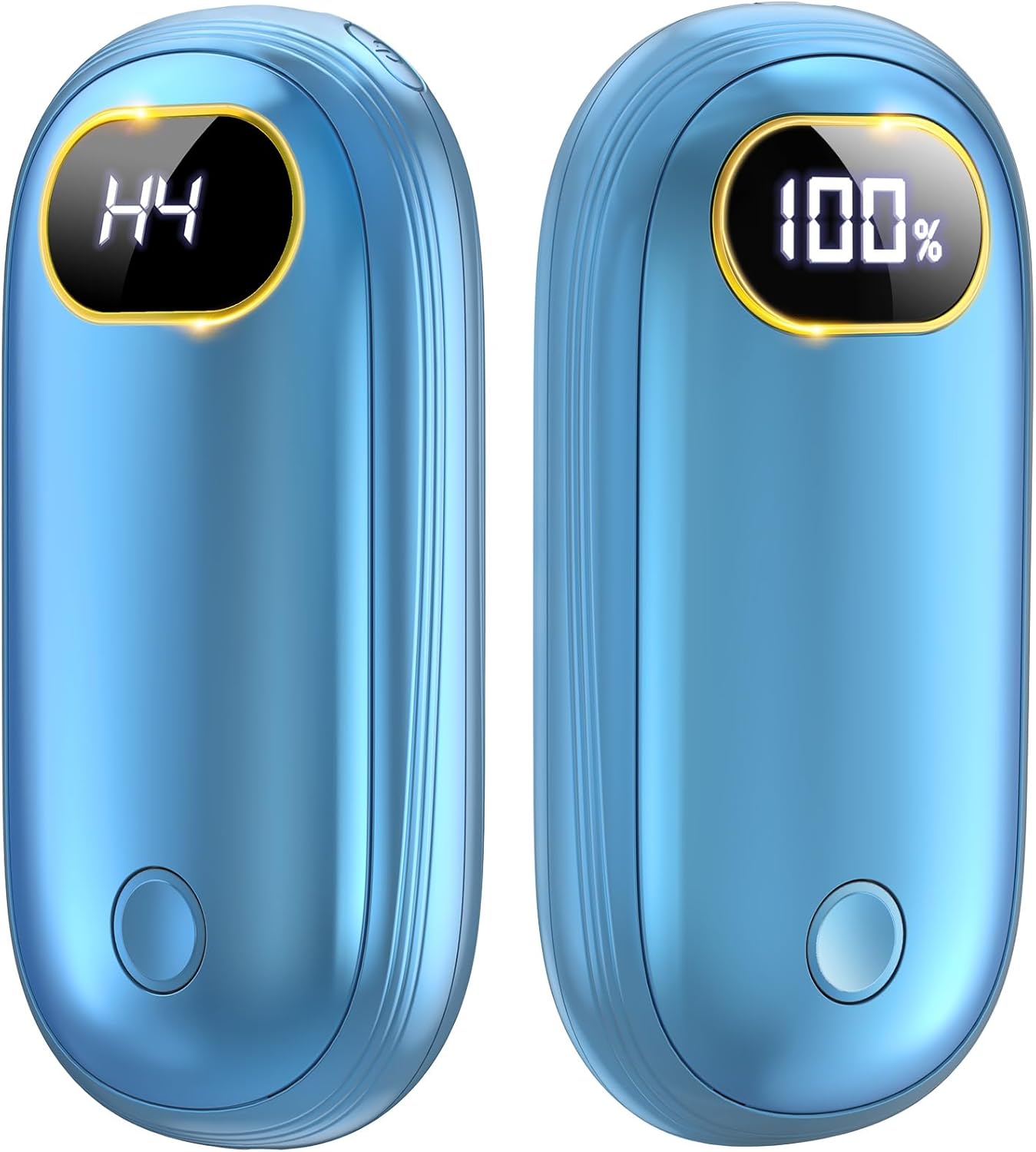 Hand Warmers - 6000-14000mAh Hand Warmers Rechargeable Up to 18Hrs Warmth, Electric Hand Warmers Reusable Heat Up to 131℉, Rechargeable Hand Warmers 2 Pack for Golf Raynauds Camping, Warm Gifts