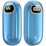 Hand Warmers Rechargeable - Electric Hand Warmers 2 Pack with Dual-Sided Heating for 15Hrs Warmth, LED Display & Flashlight, Hunting Essentials, Gifts for Christmas Man Women Raynauds Golf