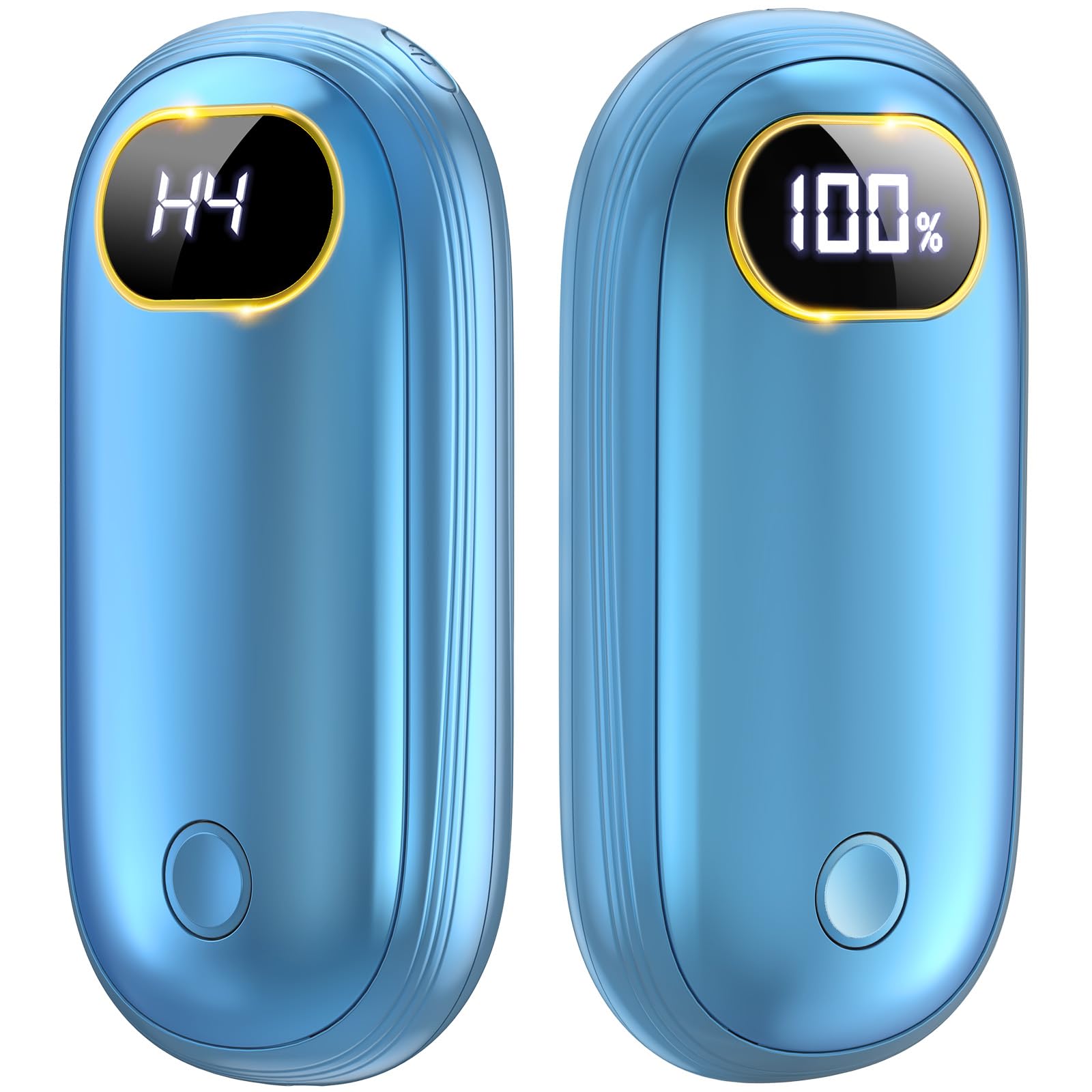Scaldamani elettrici da 14000 mAh, ricaricabili fino a 18 ore di calore, scalda le mani elettroniche fino a 55 °C, scaldamani ricaricabili, confezione da 2 per golf Raynauds campeggio, regali caldi