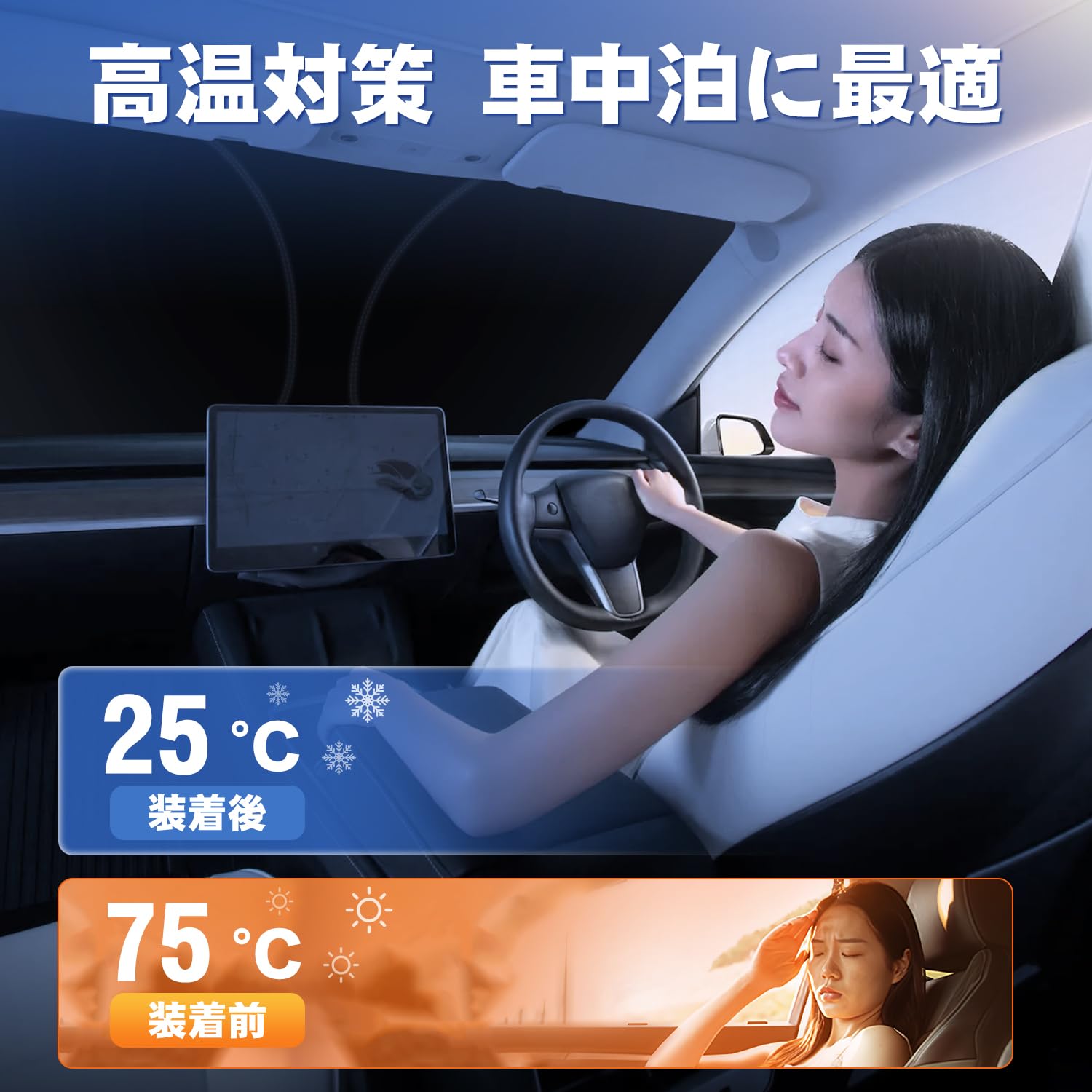 Amazon.co.jp: LIMSTYLE ホンダ ヴェゼル RU系 サンシェード フロント