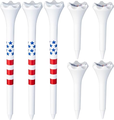 Miniatura 9 de NorthPointe Golf Tees Plastic Combo Length Pack of 50 Includes (40 Count) 3 ¼” Plastic Golf Tees + (10 Count) 1½ Plastic ShortTees for Irons