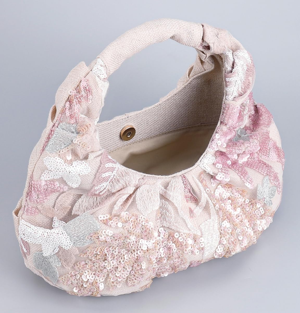 Floral Embroidery Sequin Evening Bag Women Macrame Shoulder Crossbody Purse Hobo Bags Summer Evening Clutch Purses - Image 3