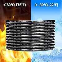 Vista 4 de Cable eléctrico de calibre 12 de 2 conductores, 50 pies de cable de PVC trenzado de bajo voltaje de 2 hilos, cable de cobre estañado 12/2, cable