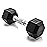 CAP Barbell 12 LB Rubber Coated Hex Dumbbell Hand Weight - Single | Chrome Handle