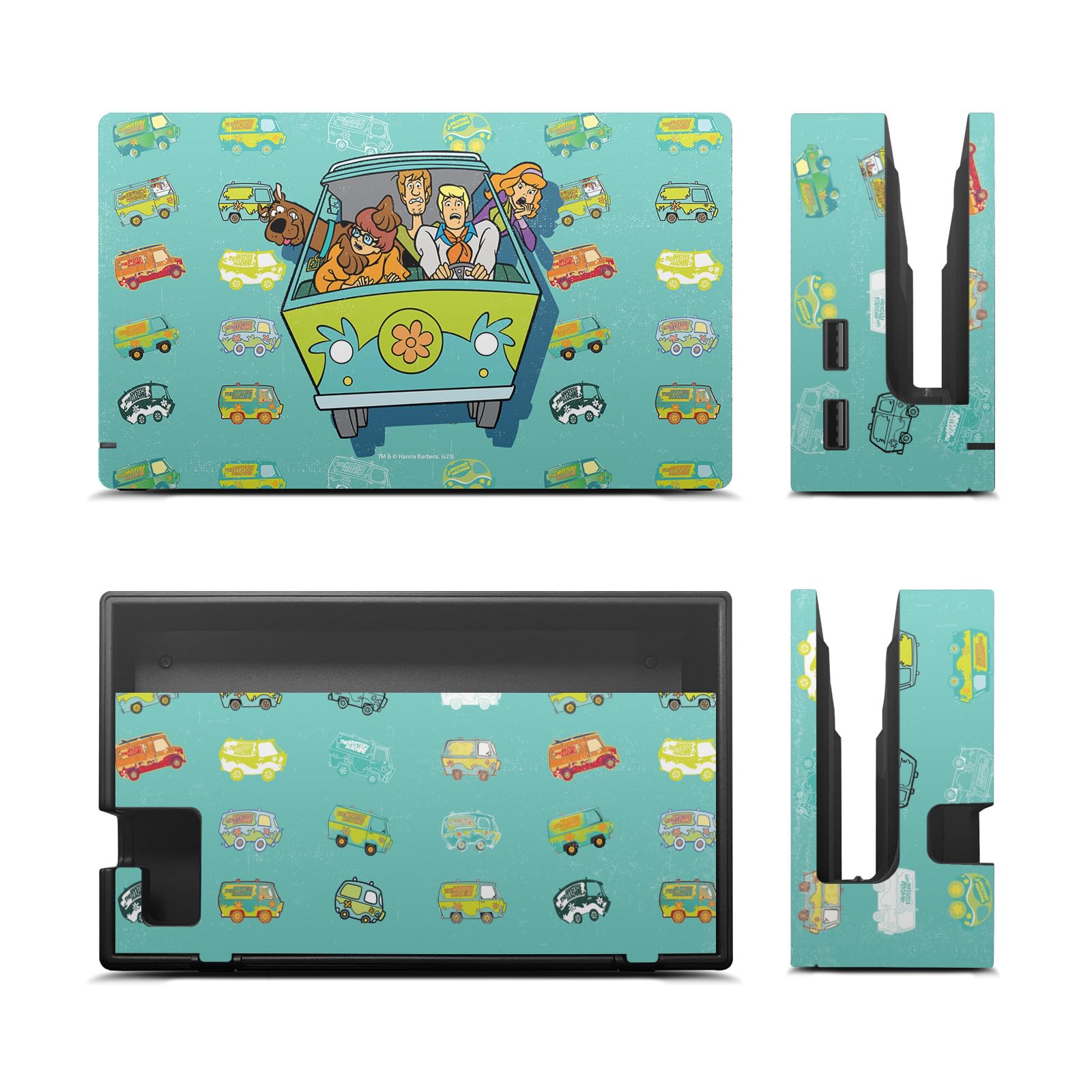 Head Case Designs sous Licence Officielle Scooby-Doo Mystery Inc. Graphismes Vinyle Autocollant De Jeu Peau Autocollant Compatible avec Nintendo Switch Console & Dock & Joy-Con Controller Bundle