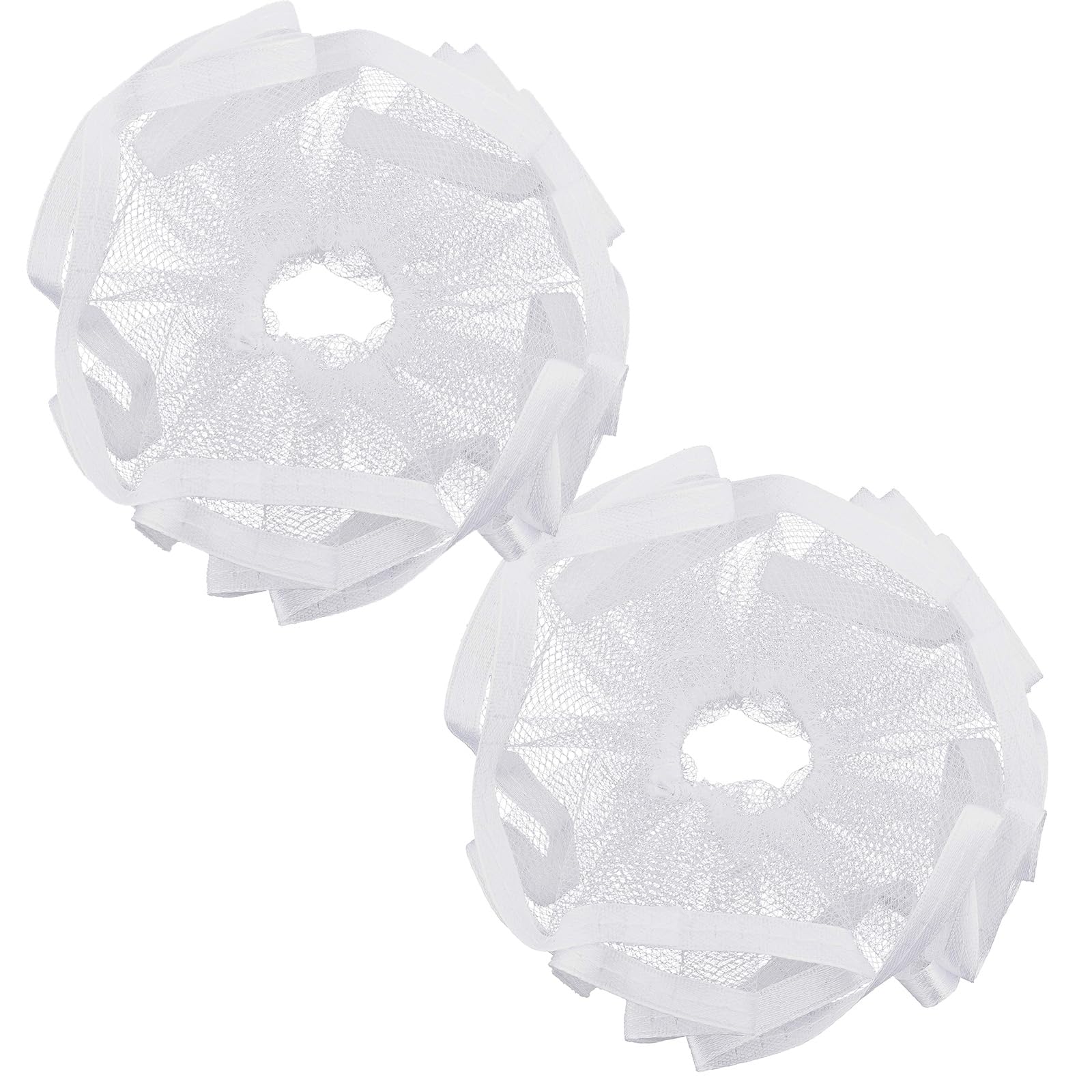AOOTUERL Candle Drip Catcher, Pack of 2, Drip Protection Communion Organza Garland, for Communion, Christening, Wedding, DIY, Christmas