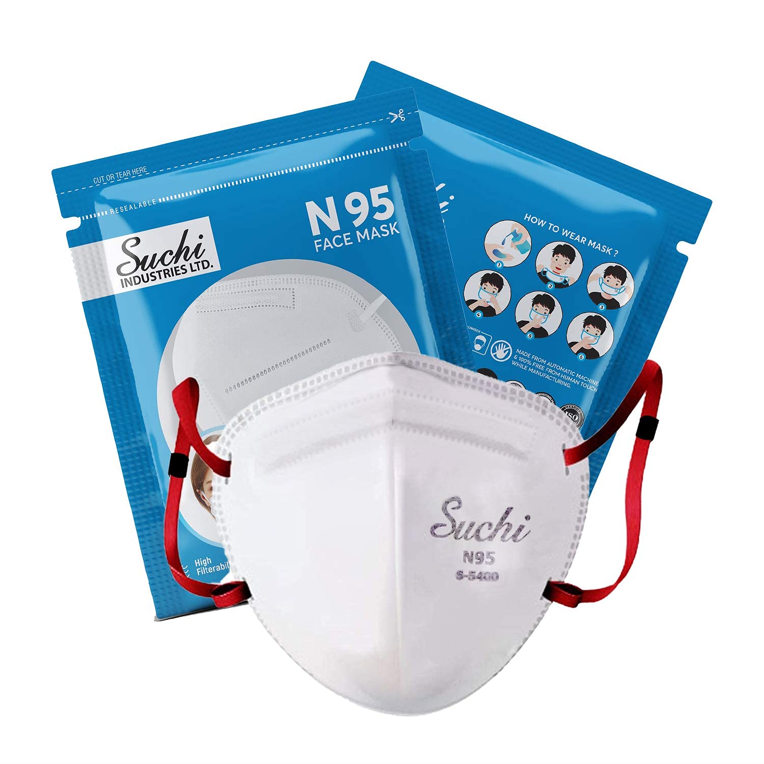 See full amazon price history chart for Suchi Unisex Nonwoven Fabric Reusable N95 Disposable Mask with Head Loop, (FDA ISO, CE Certified, Blue) Pack of 6 Suchi Unisex Nonwoven Fabric Reusable N95 Disposable Mask with Head Loop, (FDA ISO, CE Certified, Blue) Pack of 6 (B097RBHX3F) Amazon Price History, Amazon Price Tracker