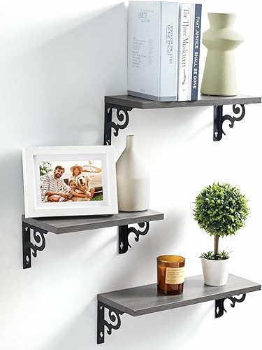 AMADA HOMEFURNISHING Estantes flotantes, estantes de pared para dormitorio, sala de estar, baño, cocina, estante de pared para decoración de pared,