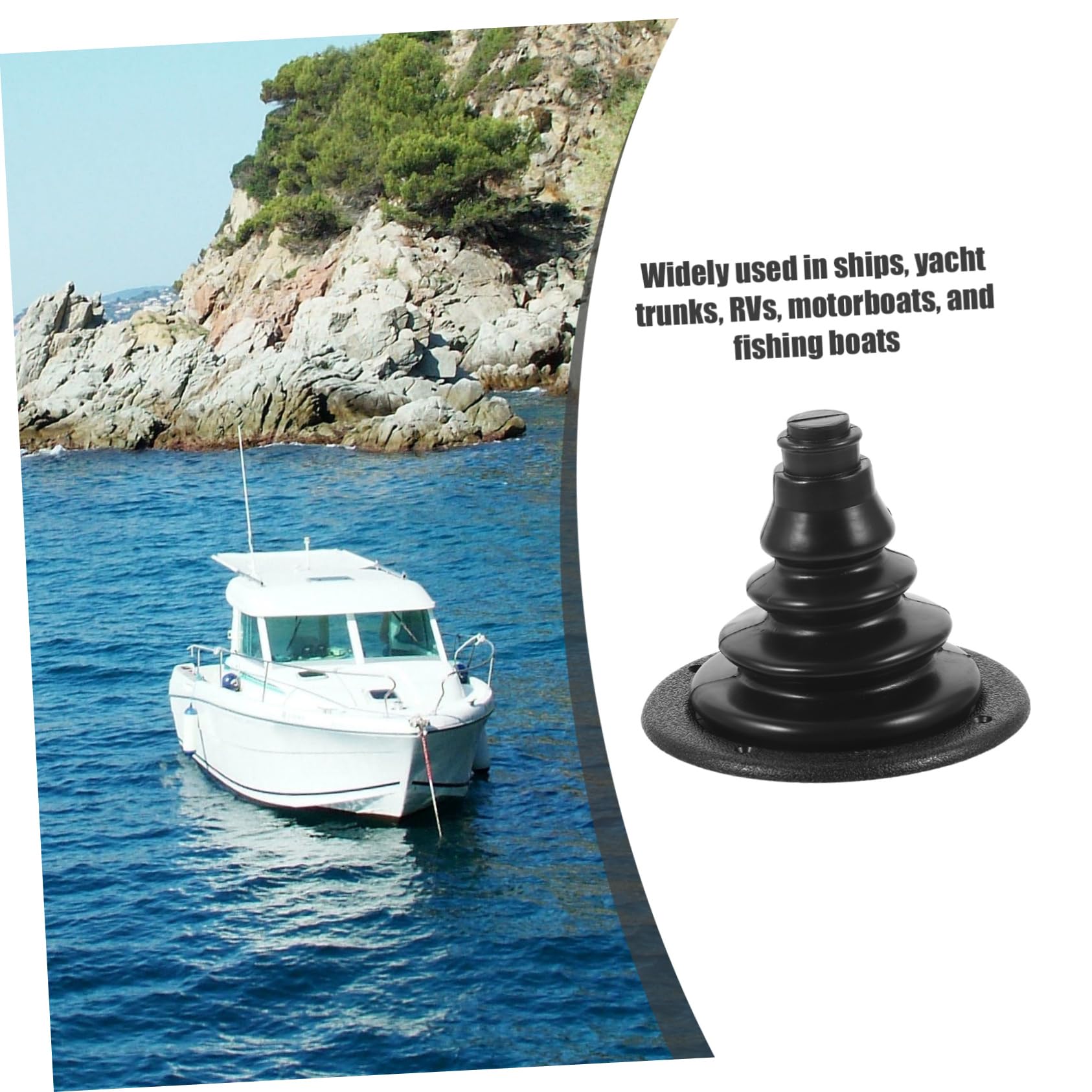 ifundom Protezione del Cavo del Cambio Avvio Cavo Marino Guaina passacavi Cable Organizer Accessori nautici Yacht organizzatore di Cavi in ​​Gomma Manicotti in Gomma Black