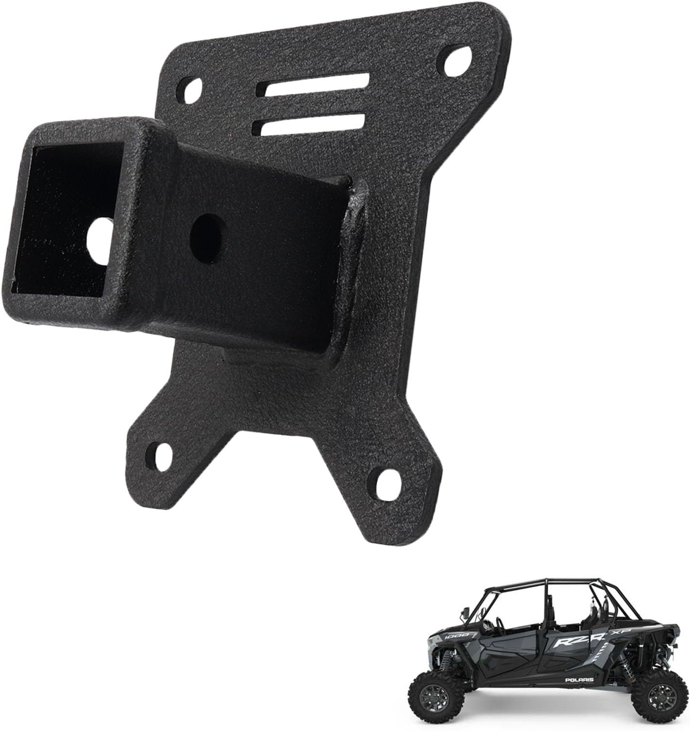 SuperATV 2 Rear Receiver Hitch For Polaris RZR XP 1000 (2014+) - Red