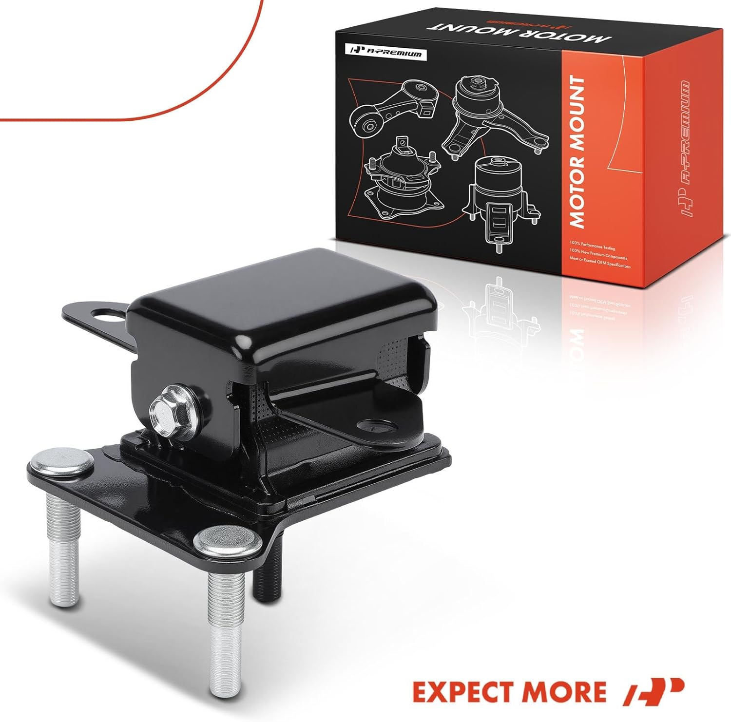 A-Premium Rear Transmission Mount Compatible with Nissan Frontier 2020-2025 3.8L, RWD, Automatic Transmission, Driver or Passenger Side